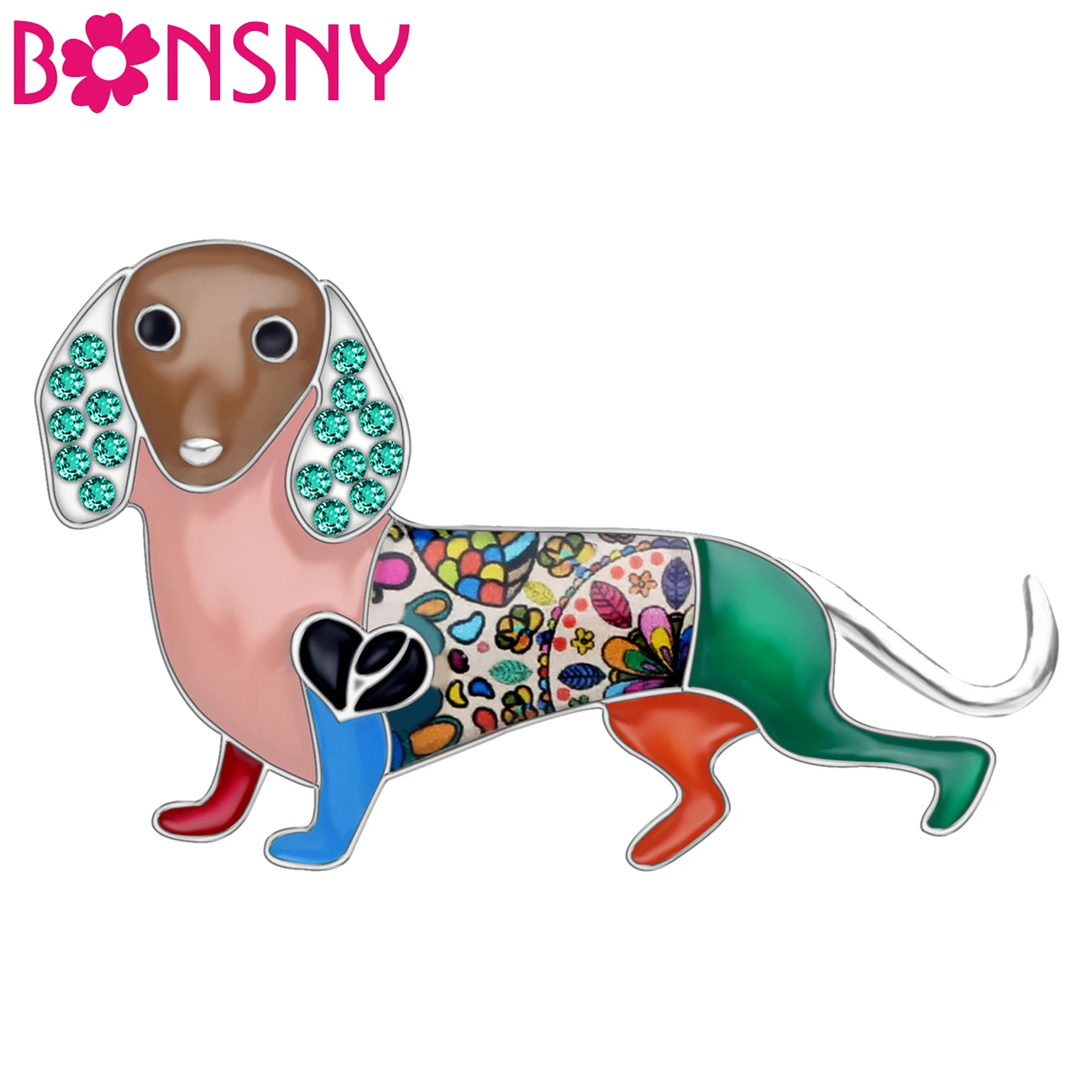 Bonsny Statement Enamel Alloy Rhinestone Dachshund Dog Brooches Animal Jewelry Pin For Women Girls Gift Scarf Decorations Bijoux
Bonsny Statement Enamel Alloy Rhinestone Dachshund Dog Brooches Animal Jewelry Pin For Women Girls Gift Scarf Decorations Bijoux