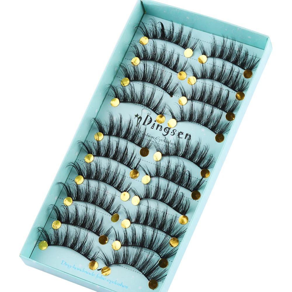 10 Pairs 3D Faux Mink Hair False Eyelashes Natural Thick Long Dramatic Lashes Cruelty-free Handmade Eyelashes #3D-69
10 Pairs 3D Faux Mink Hair False Eyelashes Natural Thick Long Dramatic Lashes Cruelty-free Handmade Eyelashes #3D-69