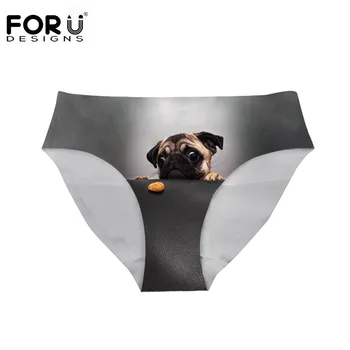 FORUDESIGNS 3D Cute Animal Pug Dog Print Women Panties Famous Brand Fitness Female Seamless Brief Ultra-thin Underpant Plus Size
FORUDESIGNS 3D Cute Animal Pug Dog Print Women Panties Famous Brand Fitness Female Seamless Brief Ultra-thin Underpant Plus Size