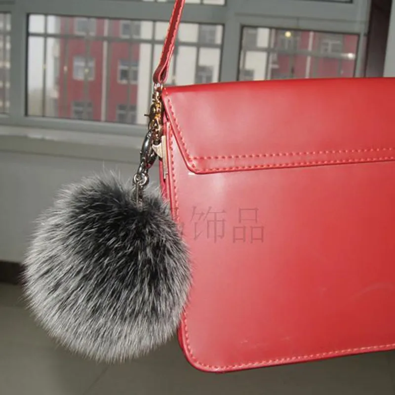 Real fox fur ball KeyChain Keyfob fashion accessories Big Fur Quality Soft Fur Balls Keyrings Tag
Real fox fur ball KeyChain Keyfob fashion accessories Big Fur Quality Soft Fur Balls Keyrings Tag