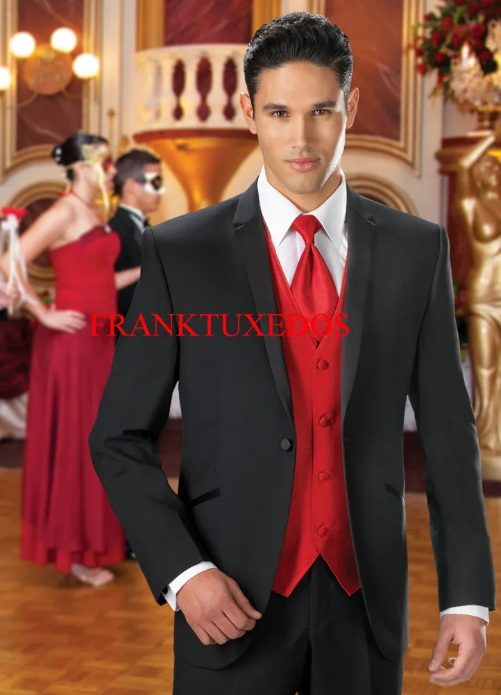 Tailored One Button Black Notch lapel Stand collar Groom Tuxedos Best Man Groomsmen SuitsMenWedding Suits(Jacket+Pants+vest+Tie)
Tailored One Button Black Notch lapel Stand collar Groom Tuxedos Best Man Groomsmen SuitsMenWedding Suits(Jacket+Pants+vest+Tie)