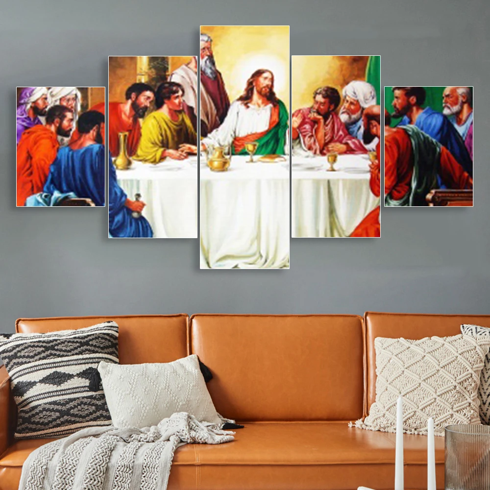 Laeacco Canvas Painting Calligraphy Abstract 5 Panel Religion Christian Poster and Print Wall Artwork For Home Living Room Decor
Laeacco Canvas Painting Calligraphy Abstract 5 Panel Religion Christian Poster and Print Wall Artwork For Home Living Room Decor