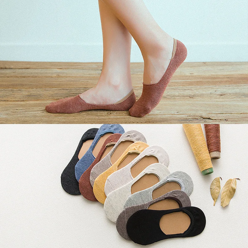 Женские новые продукты японские невидимые носки для отдыха силиконовые
