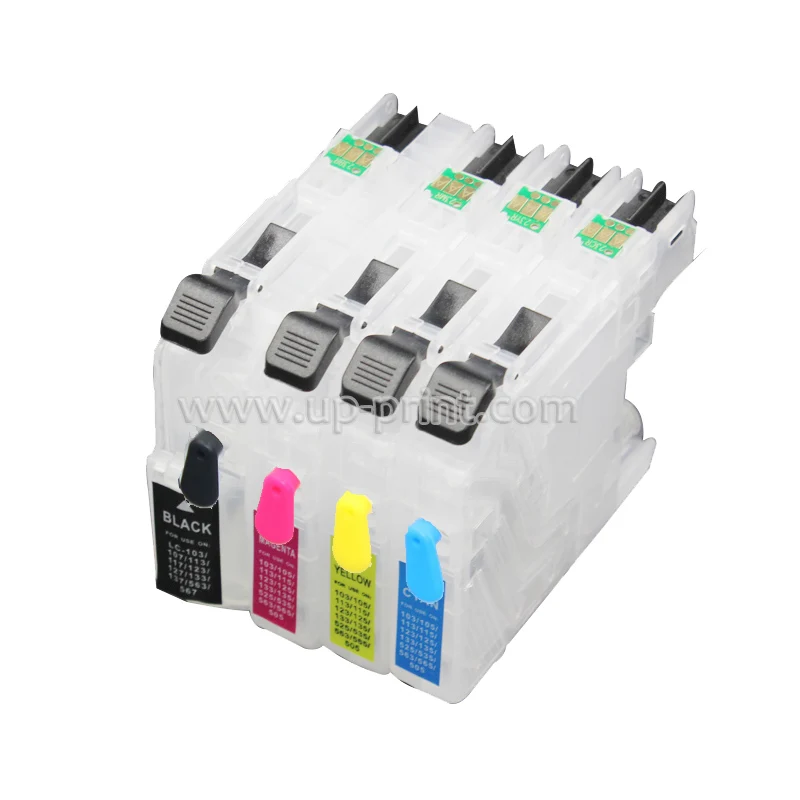 4pcs LC103 refillable ink cartridges For Brother MFC-J4510DW/MFC-J4610DW/MFC-J4310DW J4410DW J4710DW printers auto reset chip
4pcs LC103 refillable ink cartridges For Brother MFC-J4510DW/MFC-J4610DW/MFC-J4310DW J4410DW J4710DW printers auto reset chip