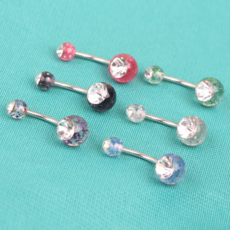 Charming Body Piercing Jewelry Steel Rhinestones Inlaid Barbell Sequins Ball Navel Belly Bar Ring Body-0105
Charming Body Piercing Jewelry Steel Rhinestones Inlaid Barbell Sequins Ball Navel Belly Bar Ring Body-0105