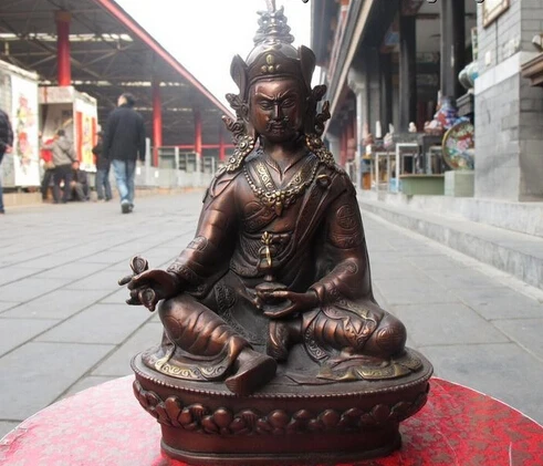 xiuli 002466 Tibet Buddhist Red Bronze Carved Padmasambhava Buddha technics statue
xiuli 002466 Tibet Buddhist Red Bronze Carved Padmasambhava Buddha technics statue