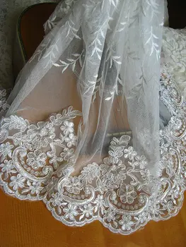 pearl beaded lace trim ivory alencon lace trim scalloped lace trim sequined trim lace CGDZ045B 10yards
pearl beaded lace trim ivory alencon lace trim scalloped lace trim sequined trim lace CGDZ045B 10yards