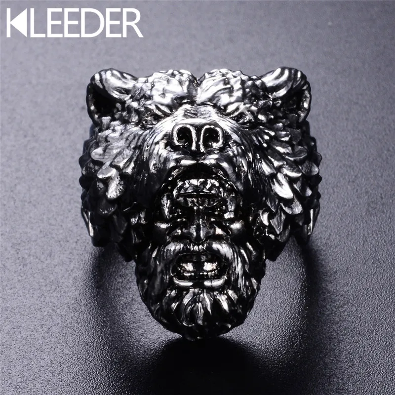 KLEEDER Vintage Tiger Lion Head 316L Stainless Steel Rings Fashion Jewelry for Men lord Wedding Band Male Ring bijoux anillos
KLEEDER Vintage Tiger Lion Head 316L Stainless Steel Rings Fashion Jewelry for Men lord Wedding Band Male Ring bijoux anillos