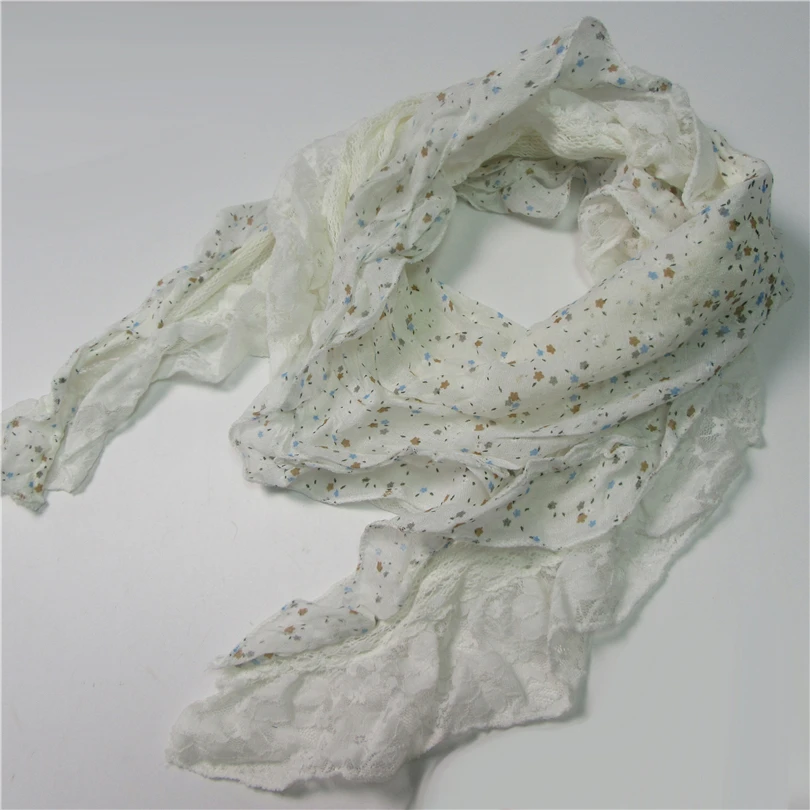Scarf For Girls White Lace Cotton Soft Curly Sweet Scarf Dots Stars Patterns Neckerchief Beautiful Princess Children Scarf Kids
Scarf For Girls White Lace Cotton Soft Curly Sweet Scarf Dots Stars Patterns Neckerchief Beautiful Princess Children Scarf Kids