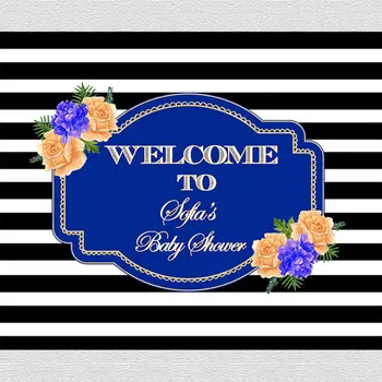 custom watercolor blossoms baby shower black and white striped flower leaves backgrounds Computer print party backdrops
custom watercolor blossoms baby shower black and white striped flower leaves backgrounds Computer print party backdrops