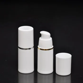 100pcs/lot PP white empty airless vaccum pump bottle 15ml with silver/gold border
100pcs/lot PP white empty airless vaccum pump bottle 15ml with silver/gold border