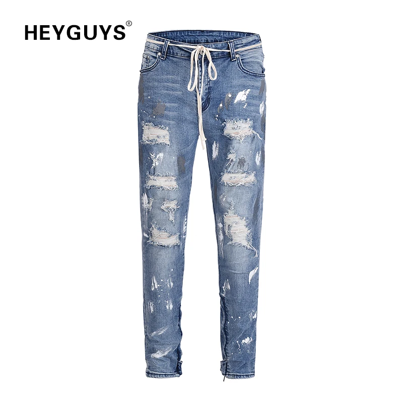 HEYGUYS luxury jeans men ripped pants light blue distressed jeans overalls men hiphop jeans patched patchwork streetwear zipper
HEYGUYS luxury jeans men ripped pants light blue distressed jeans overalls men hiphop jeans patched patchwork streetwear zipper