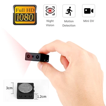 Mini Camera Smallest 1080P Full HD IR Camcorder Infrared Night Vision Micro Cam Detection DV video voice Support Hidden TF card
Mini Camera Smallest 1080P Full HD IR Camcorder Infrared Night Vision Micro Cam Detection DV video voice Support Hidden TF card