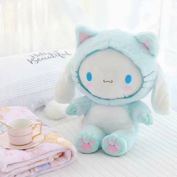 candice guo! Super cute plush toy cartoon melody Cinnamoroll turn to cat soft stuffed doll blanket birthday Christmas gift 1pc
candice guo! Super cute plush toy cartoon melody Cinnamoroll turn to cat soft stuffed doll blanket birthday Christmas gift 1pc
