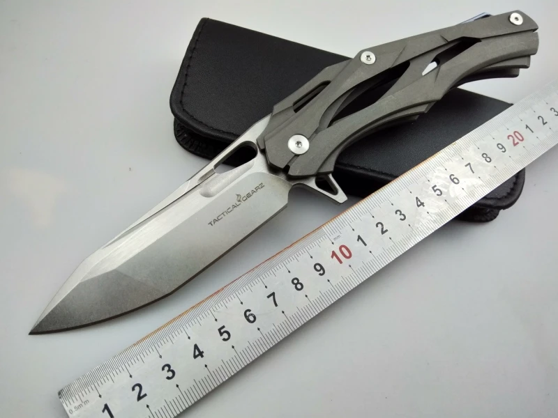 Variant King Kong tactical folding knife D2 blade TC4 titanium alloy CNC handle camping hunting survival pocket knives EDC tools
Variant King Kong tactical folding knife D2 blade TC4 titanium alloy CNC handle camping hunting survival pocket knives EDC tools