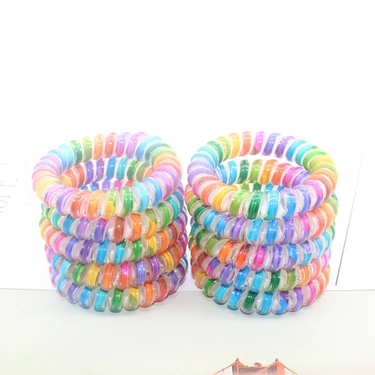 10pcs Korea's new bold high-resilience telephone line rubber band hair rope head jewelry glue Female clips Hair accessories
10pcs Korea's new bold high-resilience telephone line rubber band hair rope head jewelry glue Female clips Hair accessories