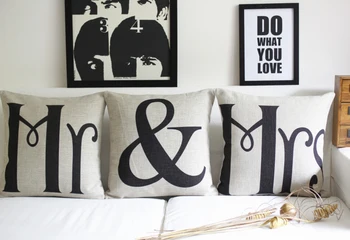 Valentine gifts Mr & Mrs Pillow , cotton Cushion for office Home Decor sofa cushions 45*45cm 3PCS/LOT pillows
Valentine gifts Mr & Mrs Pillow , cotton Cushion for office Home Decor sofa cushions 45*45cm 3PCS/LOT pillows