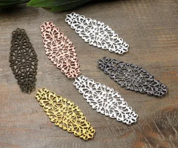 24x64mm Vintage Filigree Flower Metal Wraps Links European Charms Hair Clasp Bu Yao Accessories DIY Findings Multi-Color
24x64mm Vintage Filigree Flower Metal Wraps Links European Charms Hair Clasp Bu Yao Accessories DIY Findings Multi-Color