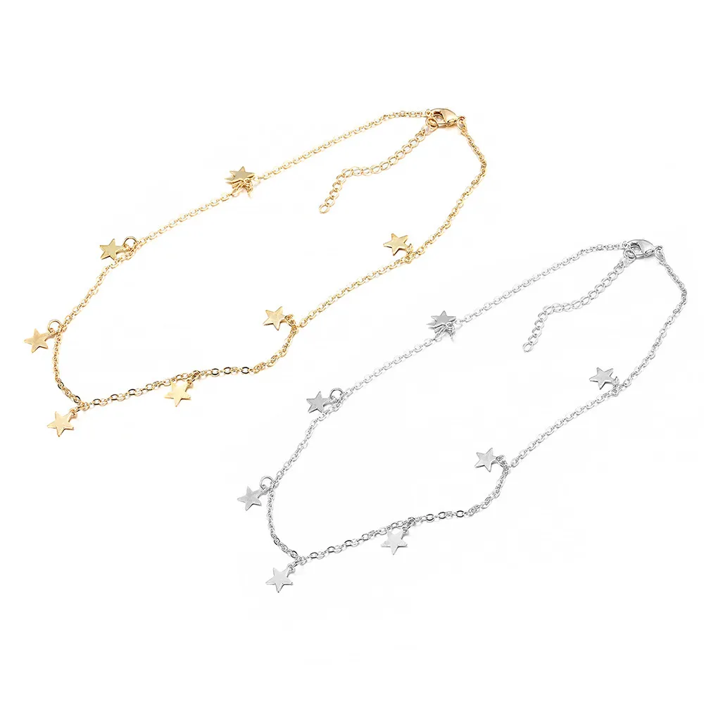 1Pcs Women Gifts Choker Nice Necklace Chocker Star Golden Chain New Simple Jwelry
1Pcs Women Gifts Choker Nice Necklace Chocker Star Golden Chain New Simple Jwelry
