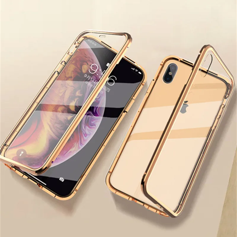 For Apple iPhone X XR XS Max 7 8 Plus Case 360 Magnetic Adsorption Double Sided Tempered Glass Phone Cover
For Apple iPhone X XR XS Max 7 8 Plus Case 360 Magnetic Adsorption Double Sided Tempered Glass Phone Cover