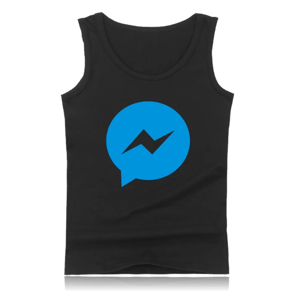 Лидер продаж забавная рубашка с логотипом в Фейсбуке мужские рубашки без рукавов