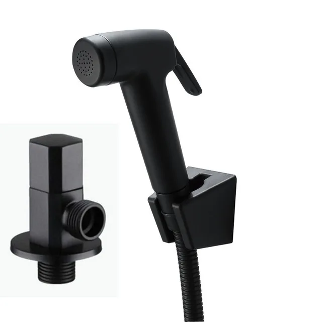 Black Handheld Bidet Spray ABS Shower Sprayer Set Toilet Faucet Shower Bidet With Hose and Holder BD544
Black Handheld Bidet Spray ABS Shower Sprayer Set Toilet Faucet Shower Bidet With Hose and Holder BD544