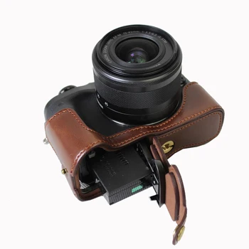 PU Leather Case For Canon EOS M6 Half Body Set camera bag protective cover with Battery Opening
PU Leather Case For Canon EOS M6 Half Body Set camera bag protective cover with Battery Opening