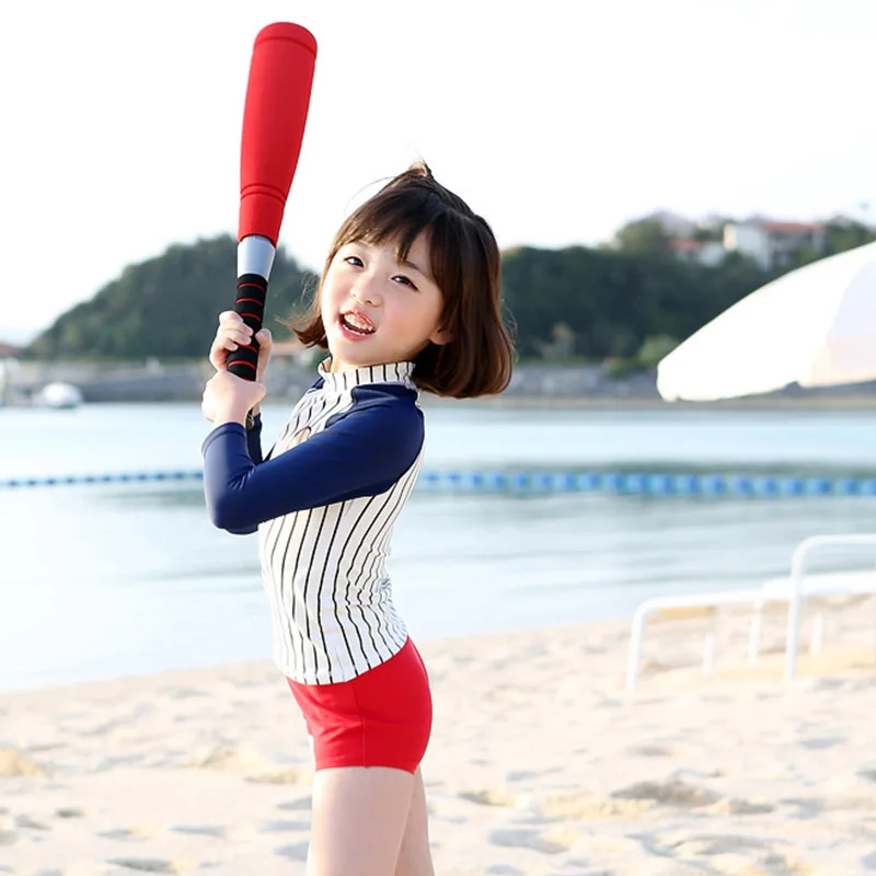 Baseball children swimsuit girl big child long sleeves sunscreen separate child hot spring beach resort swimsuit
Baseball children swimsuit girl big child long sleeves sunscreen separate child hot spring beach resort swimsuit