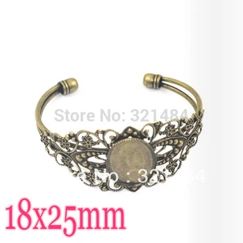 Wholesale 100pcs Antique bronze brass Metal 18x25mm Oval Longitudinal Bangle Bracelet Blank Base Tray Bezel Cabochon Setting
Wholesale 100pcs Antique bronze brass Metal 18x25mm Oval Longitudinal Bangle Bracelet Blank Base Tray Bezel Cabochon Setting