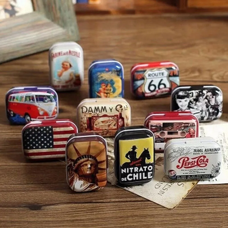 Premium Protable American Style Mini Travel Tin Box 1PC Zakka Vintage Small Metal Tins Storage Box Organizer Pill Case
Premium Protable American Style Mini Travel Tin Box 1PC Zakka Vintage Small Metal Tins Storage Box Organizer Pill Case