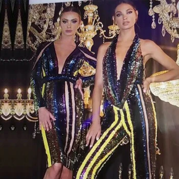 DressBird Newest Summer Womens Jumpsuits Rompers Sexy V Neck Spaghetti Strap Sequined Lace Rompers Club Runway Bodycon Jumpsuits
DressBird Newest Summer Womens Jumpsuits Rompers Sexy V Neck Spaghetti Strap Sequined Lace Rompers Club Runway Bodycon Jumpsuits
