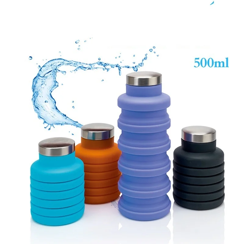 500ML Portable Silicone Water Bottle Retractable Folding Coffee Bottle Outdoor Travel Drinking Collapsible Sport Drink Kettle
500ML Portable Silicone Water Bottle Retractable Folding Coffee Bottle Outdoor Travel Drinking Collapsible Sport Drink Kettle