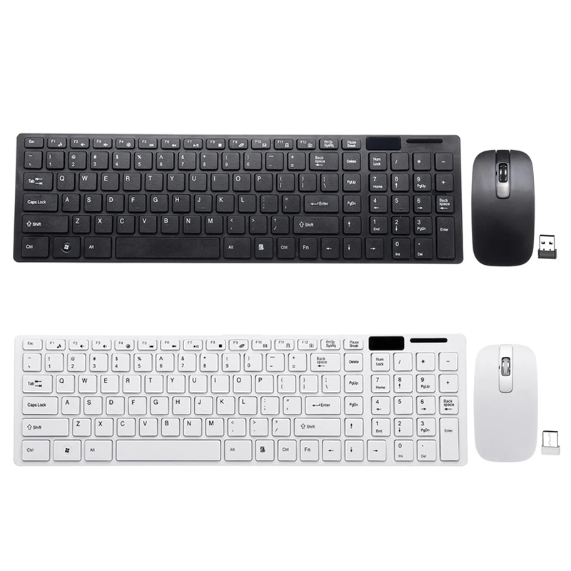 NEW Ultra Thin 2.4GHz Wireless 101 Keys Keyboard and 1000DPI Mouse Combo Set With Keyboard Cover
NEW Ultra Thin 2.4GHz Wireless 101 Keys Keyboard and 1000DPI Mouse Combo Set With Keyboard Cover