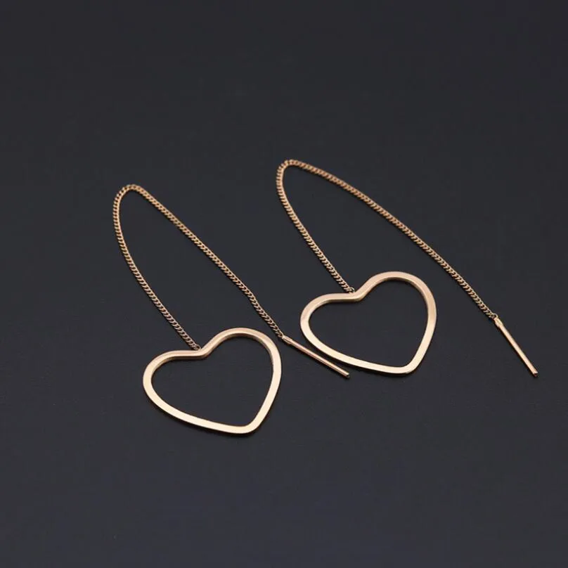 Heart Chain Trendy Brief Titanium Stainless Steel Colors Plated Men Earring Drop Earrings For Women Classic Jewelry
Heart Chain Trendy Brief Titanium Stainless Steel Colors Plated Men Earring Drop Earrings For Women Classic Jewelry