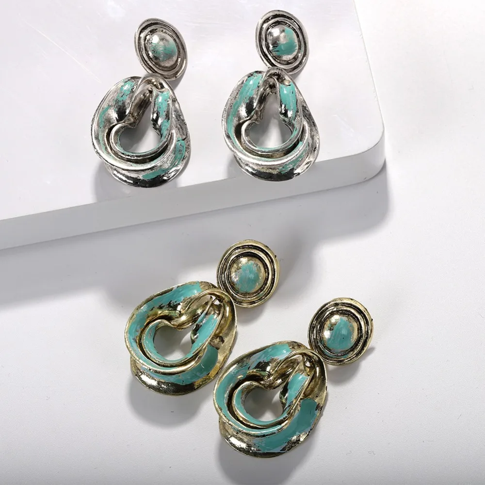 Miwens 2019 Za Distressed Blue Gold&Silver Metal Drop Earrings Women Handmade Punk Vintage Hanging Earring Jewelry Bijoux A667
Miwens 2019 Za Distressed Blue Gold&Silver Metal Drop Earrings Women Handmade Punk Vintage Hanging Earring Jewelry Bijoux A667