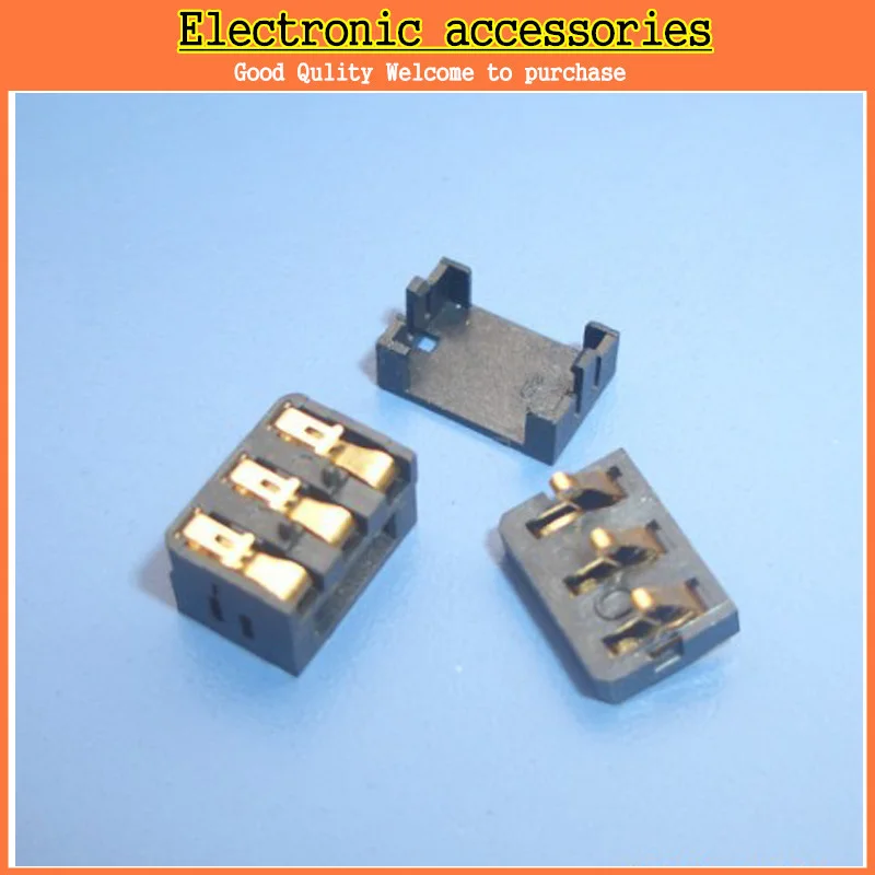 New 3pin Mobile phone battery connector battery holder 3.0ph length 8.7mm* width 6.1mm highly 2.1mm
New 3pin Mobile phone battery connector battery holder 3.0ph length 8.7mm* width 6.1mm highly 2.1mm