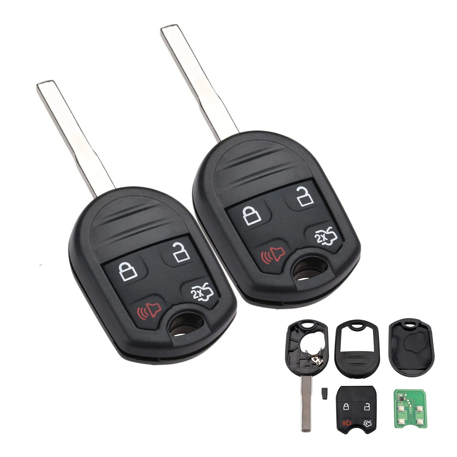 Yetaha 2pcs 4 Button Remote Car Key For Ford Escape Fiesta Focus Transit Connect C-Max With 4D63 Chip 80Bit CWTWB1U793 315Mhz
Yetaha 2pcs 4 Button Remote Car Key For Ford Escape Fiesta Focus Transit Connect C-Max With 4D63 Chip 80Bit CWTWB1U793 315Mhz