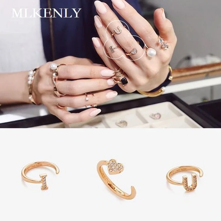 MLKENLY 925 Sterling silver Ring open silver ring (single) Gold I LOVE U Love Open Ring for women charms fine silver jewelry
MLKENLY 925 Sterling silver Ring open silver ring (single) Gold I LOVE U Love Open Ring for women charms fine silver jewelry
