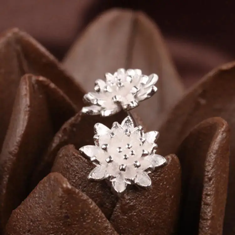 2017 Cute Female Handmade Jewellery Women's 925 Sliver Lotus Flower Ear Stud Earrings
2017 Cute Female Handmade Jewellery Women's 925 Sliver Lotus Flower Ear Stud Earrings