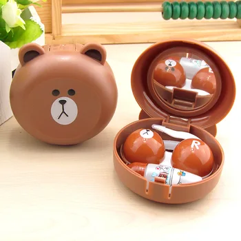 100pcs/lot New Lovely Fashion Cartoon Bear Contact Lens Case with Mirror Women Contact Lens Box Holder Container Coin Case
100pcs/lot New Lovely Fashion Cartoon Bear Contact Lens Case with Mirror Women Contact Lens Box Holder Container Coin Case
