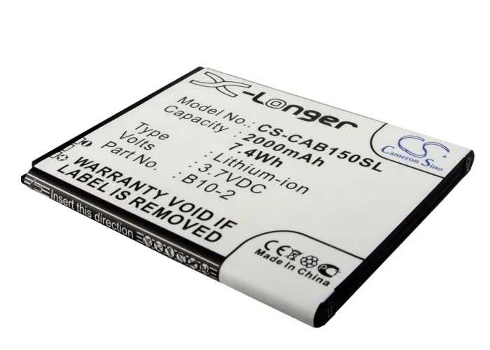 Cameron Sino Высокое качество 2000mAh B10 2 батареи для CAT B15 B15Q AM|2000mah battery|cameron sinobattery for cat b15 |
