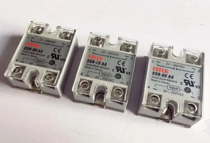 5 шт., SSR-60AA SSR-75AA SSR-80AA, Твердотельный релейный модуль с пластиковой крышкой, переменный ток 80-250 В переменного тока до 24-380 В переменного тока
5 шт., SSR-60AA SSR-75AA SSR-80AA, Твердотельный релейный модуль с пластиковой крышкой, переменный ток 80-250 В переменного тока до 24-380 В переменного тока
