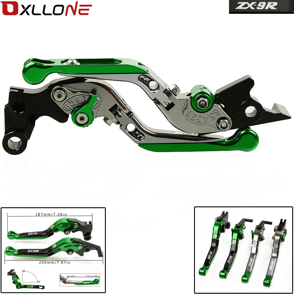 For Kawasaki ZX9R ZX-9R ZX 9R 2000-2003 2001 2002 Motorcycle Accessories CNC Adjustable Folding Extendable Brake Clutch Levers
For Kawasaki ZX9R ZX-9R ZX 9R 2000-2003 2001 2002 Motorcycle Accessories CNC Adjustable Folding Extendable Brake Clutch Levers