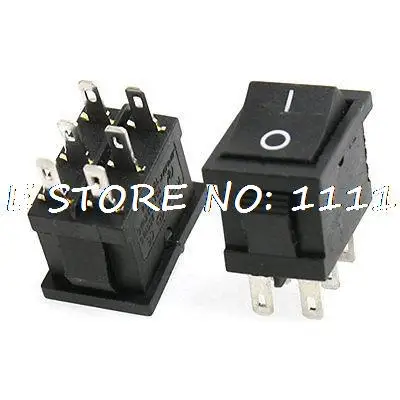 10 Pcs 6A/250V 10A/125V AC 6 Pin DPDT ON/ON I/O Snap in Boat Rocker Switch Black
10 Pcs 6A/250V 10A/125V AC 6 Pin DPDT ON/ON I/O Snap in Boat Rocker Switch Black