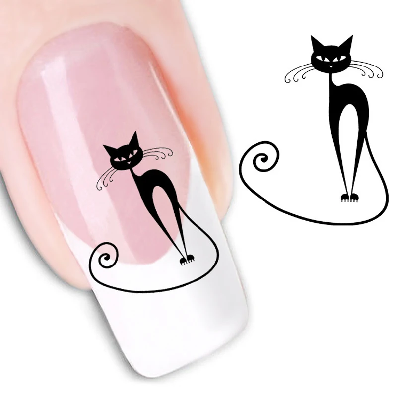 Brainbow 1 sheet Black Cat Style Water Transfer Sticker 3D DIY Design Nail Art Decorations Nail Stickers Nail Decal Nail Tools
Brainbow 1 sheet Black Cat Style Water Transfer Sticker 3D DIY Design Nail Art Decorations Nail Stickers Nail Decal Nail Tools