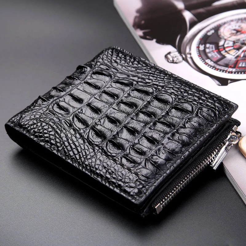 100% Genuine TOP Crocodile Skin Men's Short Card Holder Wallet Alligator Leather Zipper Coin Pocket Male Hasp Clutch Purse
100% Genuine TOP Crocodile Skin Men's Short Card Holder Wallet Alligator Leather Zipper Coin Pocket Male Hasp Clutch Purse