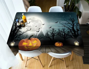 3D Halloween Pumpkin Bats Waterproof rectangle Round Table Cloth Home Decoration able Cover Customizable Size Curtain Bedding
3D Halloween Pumpkin Bats Waterproof rectangle Round Table Cloth Home Decoration able Cover Customizable Size Curtain Bedding