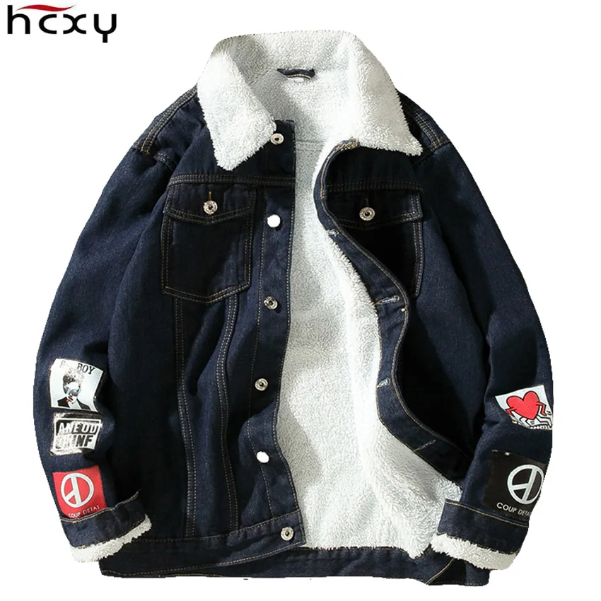 HCXY 2023 Men's Winter Warm Jean Jackets Coats Men Thick Coat Male Denim Jacket Outwear Warm Plus velvet Collar Plus size 4 5XL
HCXY 2023 Men's Winter Warm Jean Jackets Coats Men Thick Coat Male Denim Jacket Outwear Warm Plus velvet Collar Plus size 4 5XL
