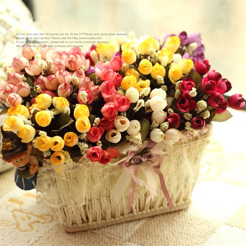 1PC bouquet Small Bud Roses Bract Artificial Flower Silk Rose DIY Wedding Home Christmas Decor Flowers Rose artificial flowers
1PC bouquet Small Bud Roses Bract Artificial Flower Silk Rose DIY Wedding Home Christmas Decor Flowers Rose artificial flowers