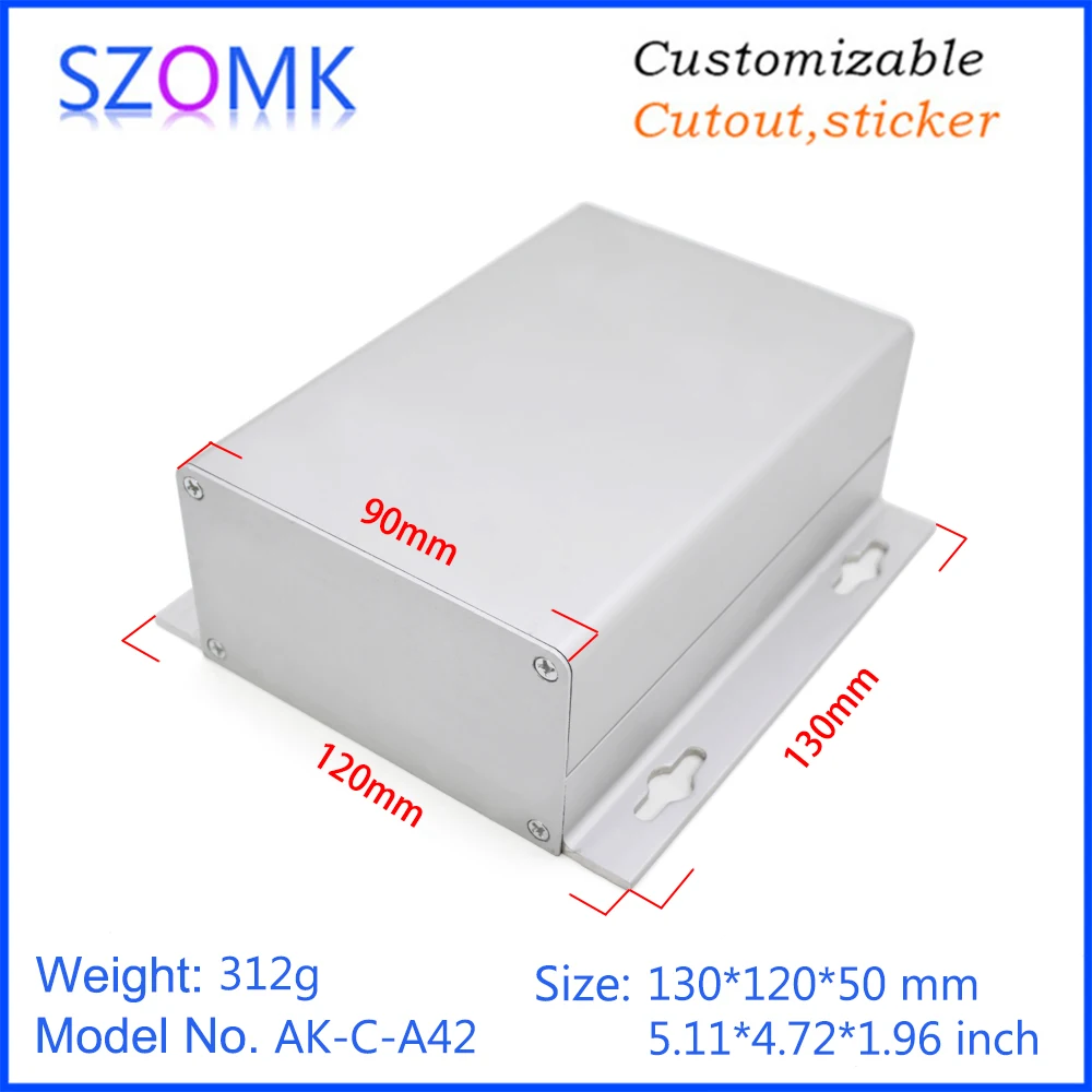 4 pcs, 50*120*130mm wall mounting aluminum enclosure box electronics extruded aluminum profile housing for electronic device
4 pcs, 50*120*130mm wall mounting aluminum enclosure box electronics extruded aluminum profile housing for electronic device